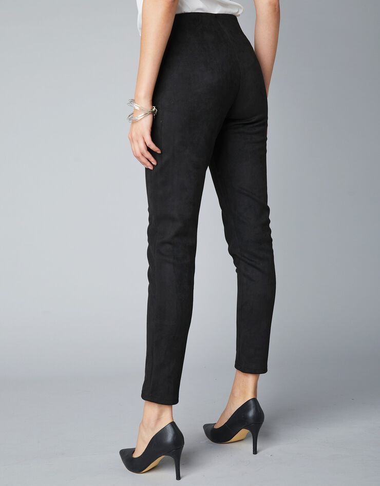 Legging en suédine, taille élastiquée (noir) Legging en suédine, taille élastiquée (noir)