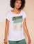 T-shirt boite imprimé "arty", maille jersey (vert)