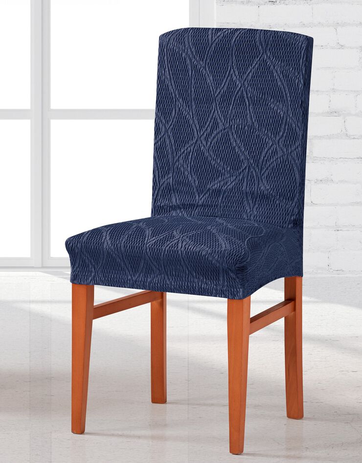 Housse chaise "Alexia" (bleu)