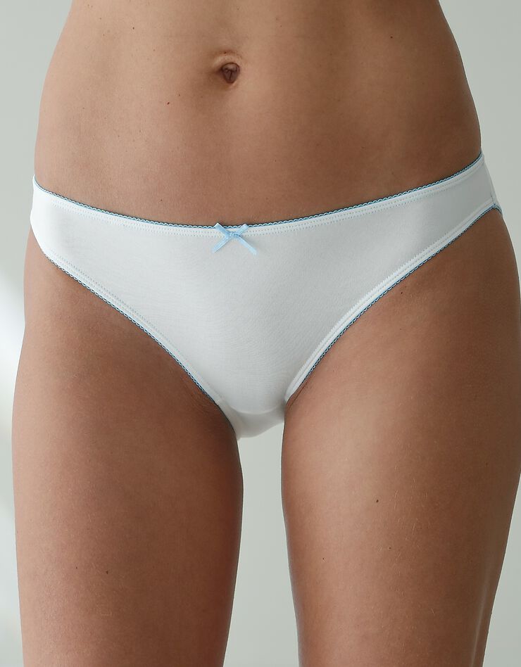 Slip coton imprimé "cosmic" - lot de 4 (bleu) Slip coton imprimé "cosmic" - lot de 4 (bleu)