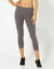 Legging 3/4 maille taille &eacute;lastiqu&eacute;e (anthracite)