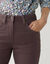 Pantalon sculptant, 5 poches (chocolat)