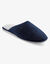 Mules homme silencieuses fourrées laine (uni marine)