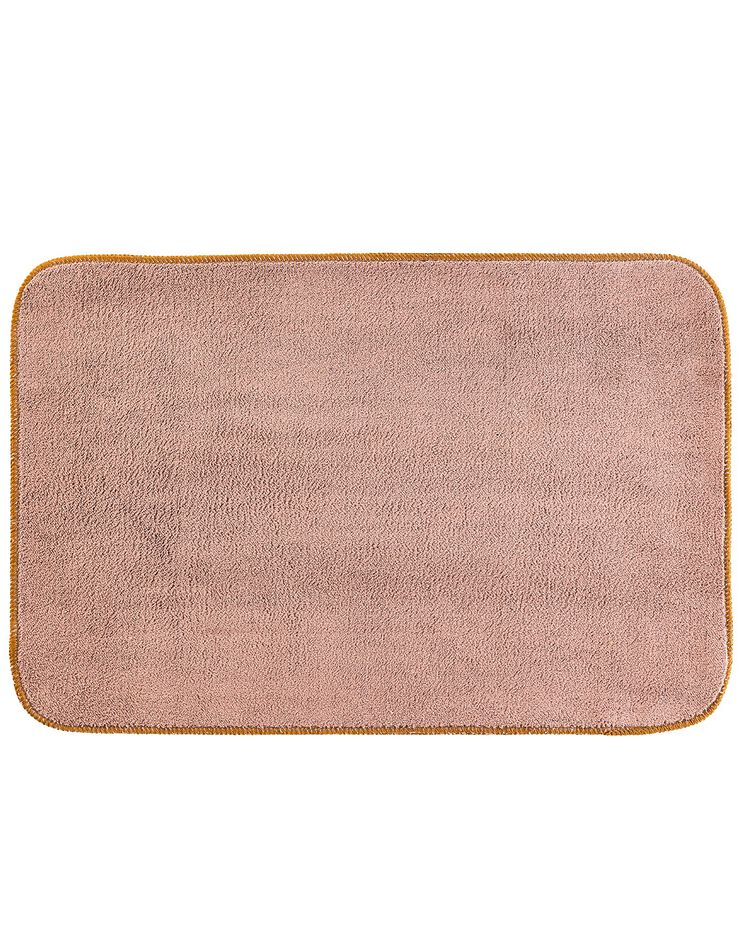 Tapis de cuisine microfibre absorbante unie (marron)