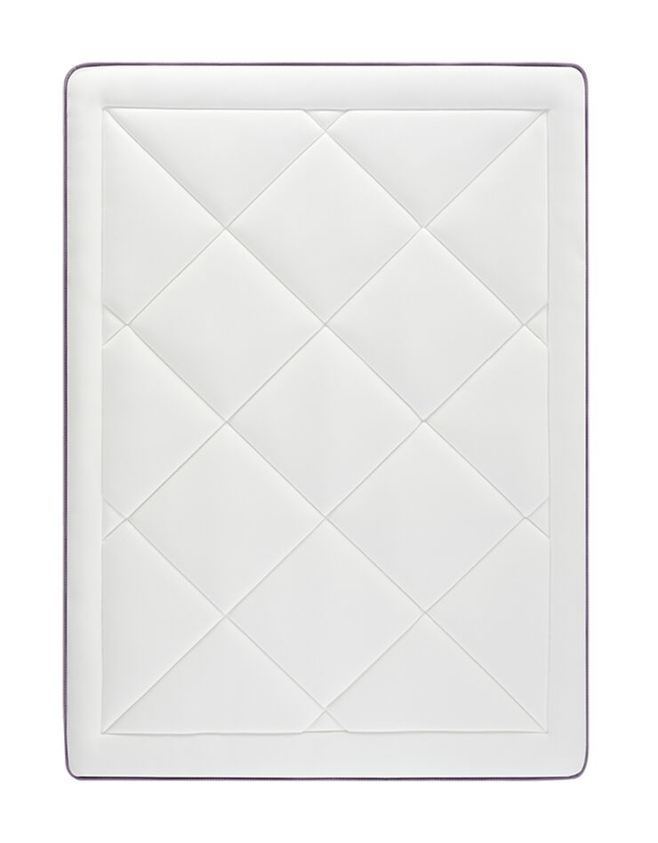 Matelas 651 ressorts + latex Mérinos 24 cm confort ferme (blanc)