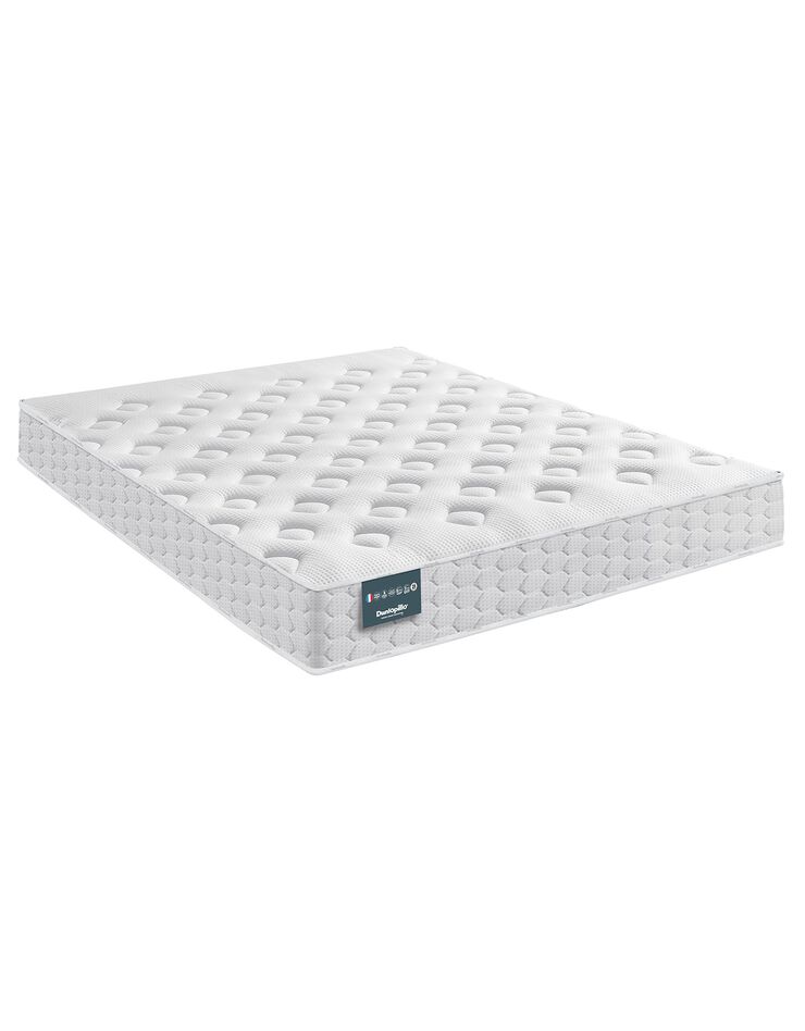 Matelas mousse Dunlopillo Aérial® haut. 21 cm, confort ferme (blanc)