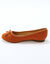 Ballerines plates microfibre (caramel)