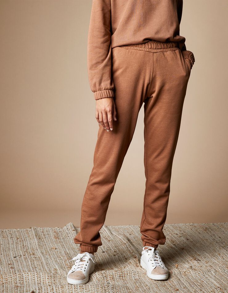 Joggpant molleton léger bas resserrés (caramel) Joggpant molleton léger bas resserrés (caramel)