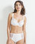 Soutien-gorge coton dentelle uni Coria - avec armatures (blanc)