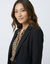 Veste blazer fluide, manches longues (noir)