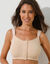 Brassi&egrave;re microfibre post-op&eacute;ratoire forme brassi&egrave;re ouverture devant par bande auto-agrippante - sans armatures (nude)