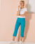 Pantacourt ceinture maille (turquoise foncé)