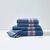 Collection serviettes de bain 420 gr/m&sup2; liteau rayures bayad&egrave;res (bleu dur)