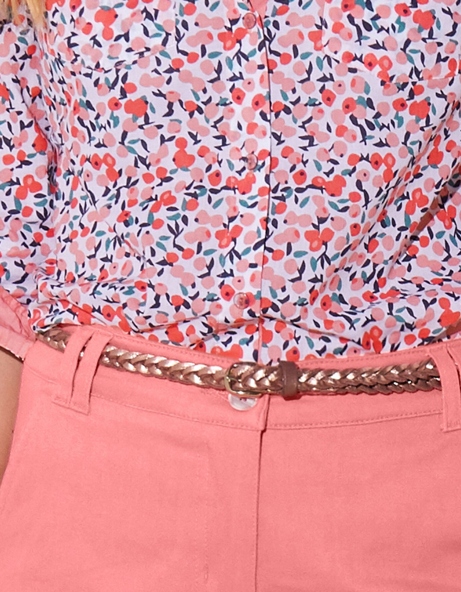 Ceinture Tressée En Cuir Blanc American Eagle - Pour Femme - Occasion Excellent état - Longueur 45 Pouces