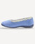 Ballerine d'intérieur éponge unie (bleu jean)