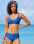 Haut de maillot de bain forme corbeille Calayo, avec armatures (bleu)
