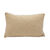 Coussin rectangulaire feuilles tuft&eacute;es (naturel / &eacute;cru)