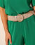 Ceinture tressée élastiquée teinte dorée (doré)