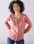 Cardigan boutonné, laine d'agneau (rose chiné)
