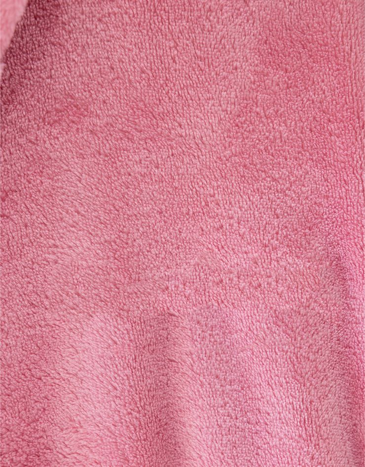 Peignoir de bain enfant licorne à capuche microfibre toute douce (rose)