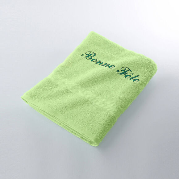 Collection serviettes de bain personnalisables confort moelleux (anis)