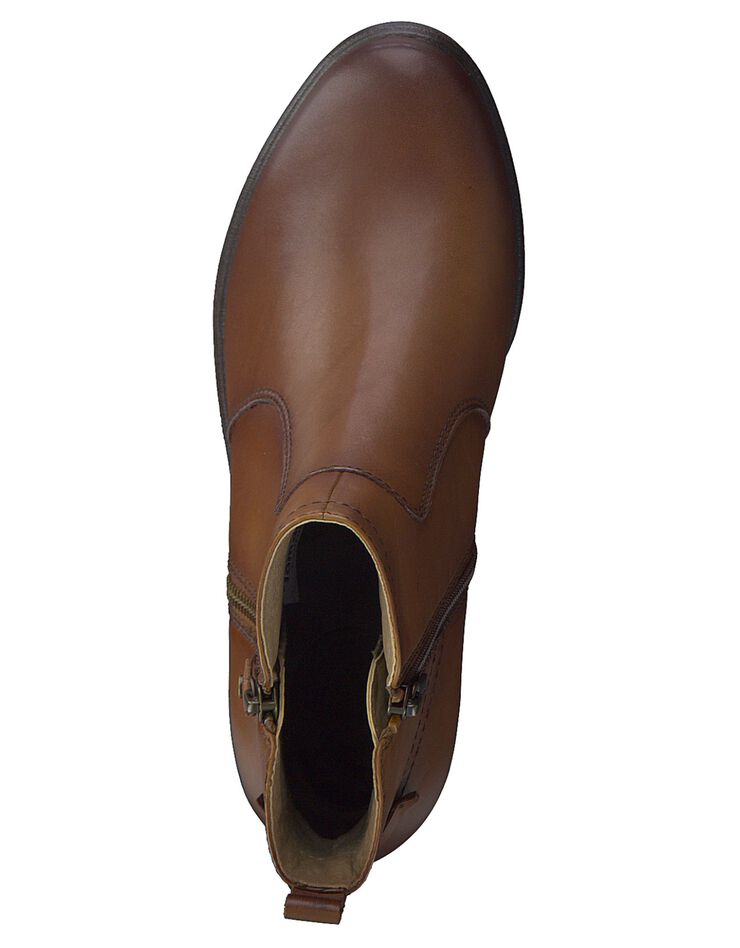 Boots cuir - largeur confort (marron) Boots cuir - largeur confort (marron)