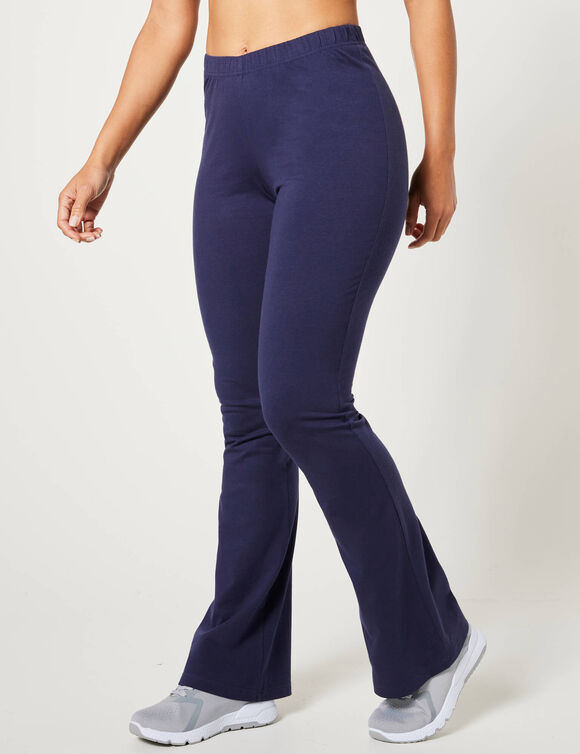 Legging bootcut maille jersey (marine)