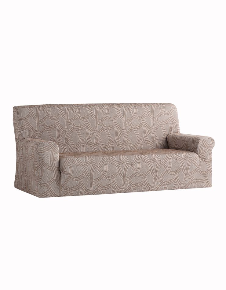 Housse fauteuil et canapé préformée "Stella" (taupe)