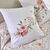 Couvre-lit matelassé Eglantine imprimé fleuri (rose)