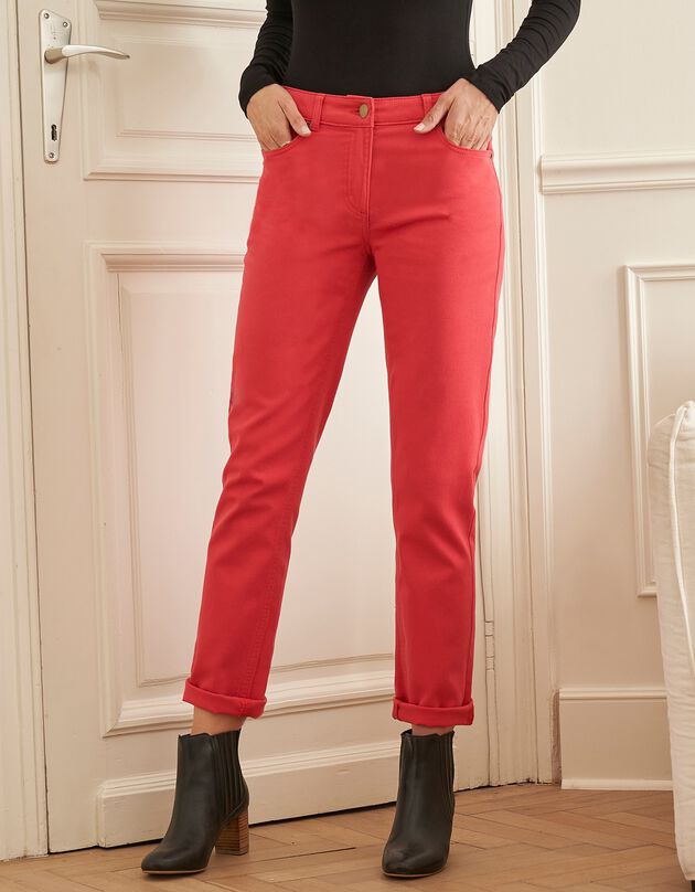 Pantalon boyfriend (corail)