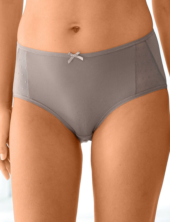 Culotte microfibre forme maxi   – Lot de 2 (taupe)