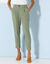 Pantalon 7/8ème fuselé fluide (kaki clair)