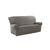 Housse texturée bi-extensible spéciale canapé fauteuil à accoudoirs (gris chiné)