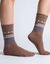 Chaussettes de No&euml;l - lot de 3 paires (caramel + prune + bleu)