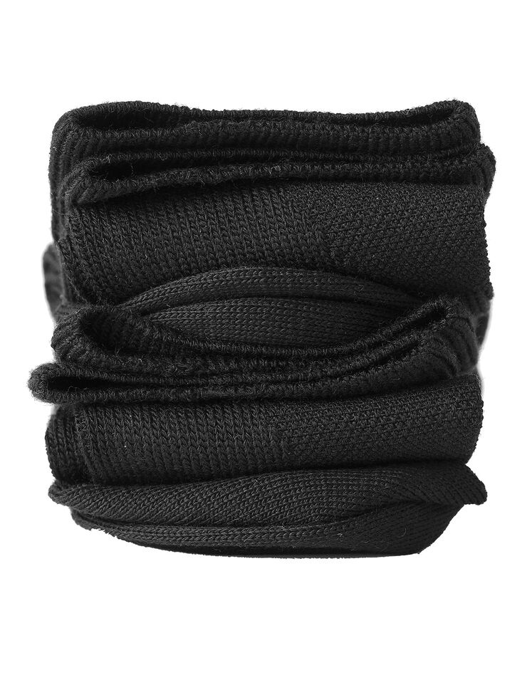 Mi-bas contention coton majoritaire - lot de 2 paires (noir) Mi-bas contention coton majoritaire - lot de 2 paires (noir)
