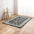 Tapis rectangulaire motifs perse (gris anthracite)