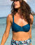 Soutien-gorge de bain uni Solaro - avec armatures (bleu canard)