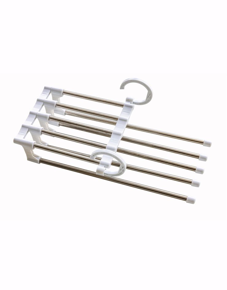 Cintre gain de place spécial pantalons (blanc)