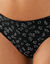 Culotte coton forme midi imprim&eacute; motif "chats" &ndash; Lot de 4  (noir / blanc)