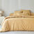 Linge de lit Lou imprimé carreaux - en coton (miel)