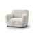 Housse bi-extensible microfibre effet faux uni pour fauteuil et canapé (beige)