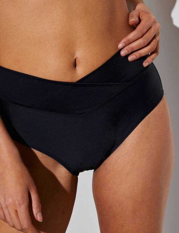 Culotte de bain taille haute Solaro (noir)