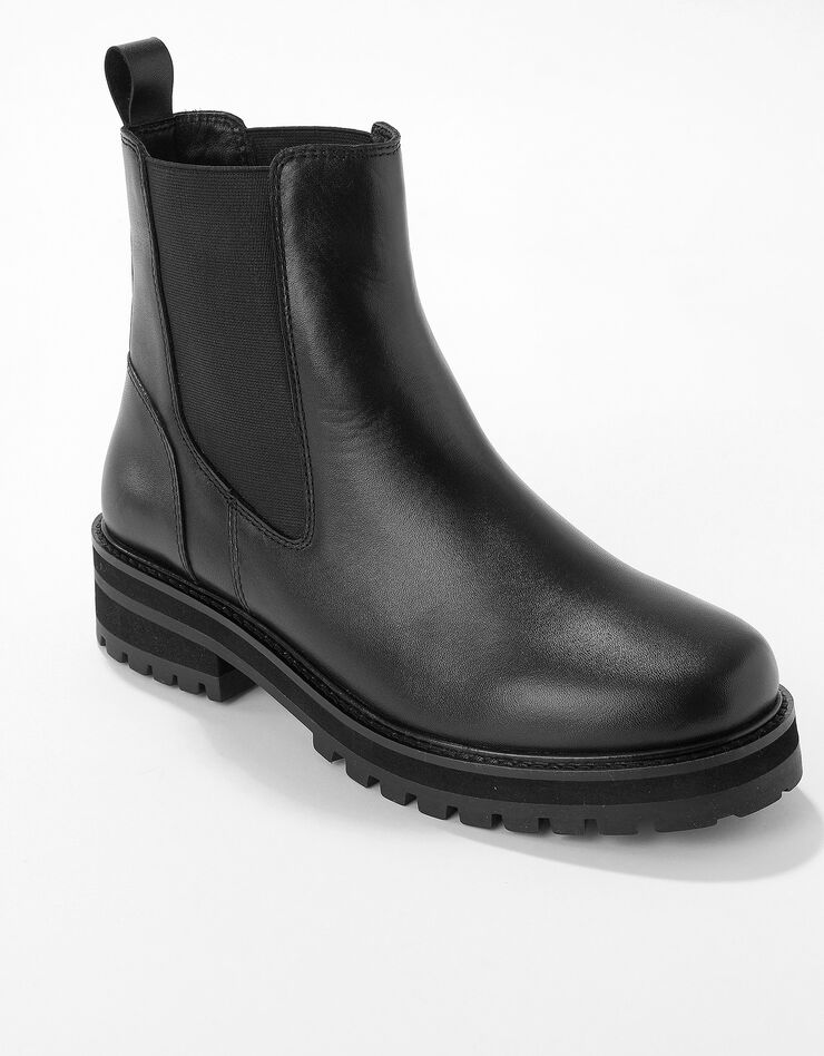 Boots plateforme cuir (noir) Boots plateforme cuir (noir)