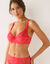 Soutien-gorge coton dentelle uni et imprimé pois Tropea  avec armatures - lot de 2 (rose)
