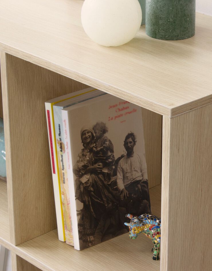 Etagère de rangement STOCKIES– 6 cases (naturel)