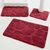 Tapis de bain motif galets (prune)