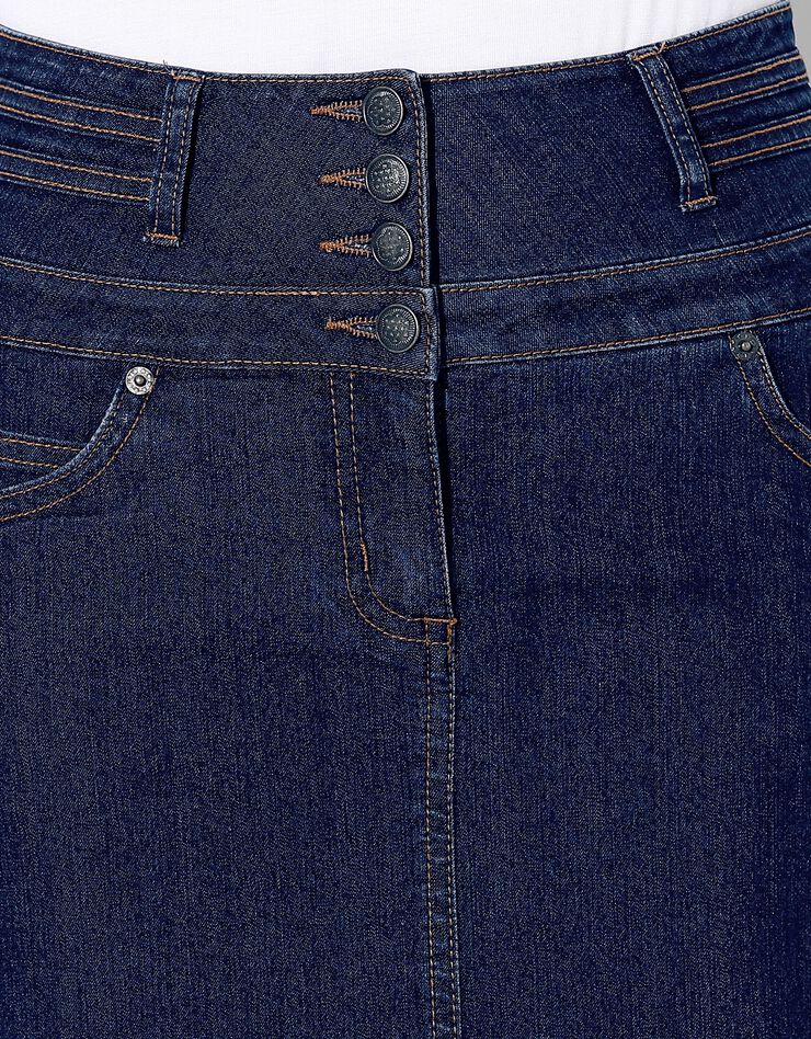 Jupe jean taille haute (dark blue) Jupe jean taille haute (dark blue)