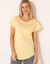 Tee-shirt manches courtes (jaune pâle)