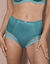 Gainette maille satinée et dentelle Salford - lot de 2 (lagon + émeraude)