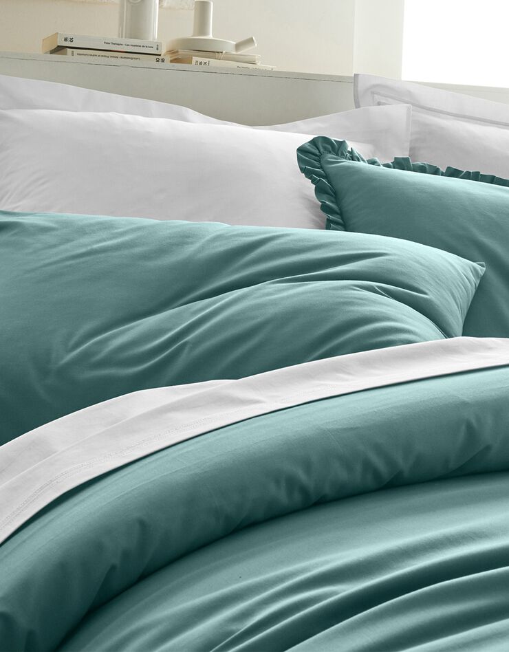 Linge de lit uni percale, eucalyptus Blancheporte